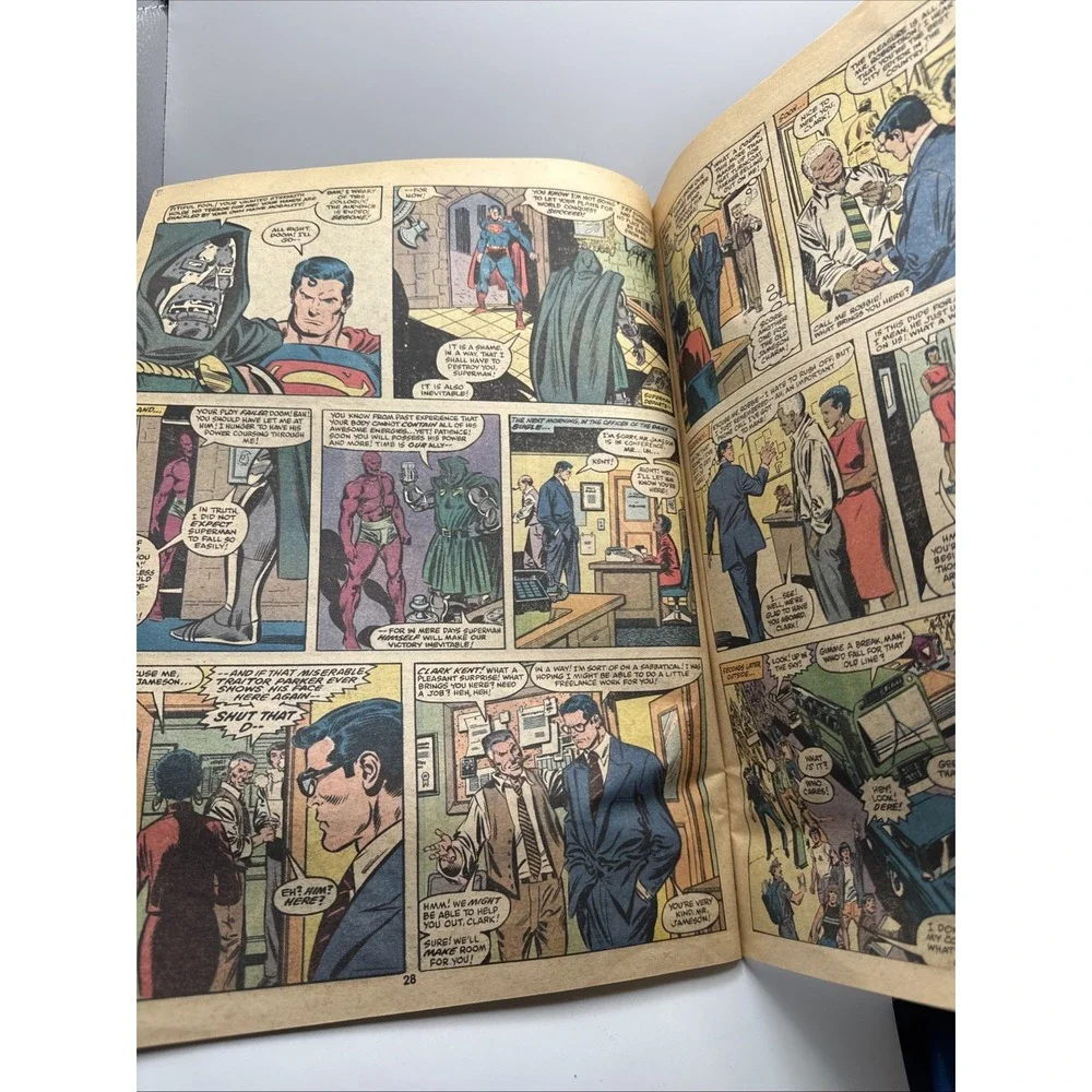 MARVEL TREASURY EDITION #28 SUPERMAN AND SPIDER-MAN 1981 Poor Condition